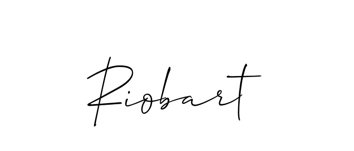 Create a beautiful signature design for name Riobart. With this signature (Allison_Script) fonts, you can make a handwritten signature for free. Riobart signature style 2 images and pictures png
