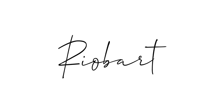 Also You can easily find your signature by using the search form. We will create Riobart name handwritten signature images for you free of cost using Allison_Script sign style. Riobart signature style 2 images and pictures png