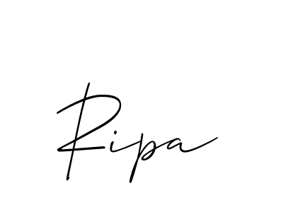 if you are searching for the best signature style for your name Ripa. so please give up your signature search. here we have designed multiple signature styles  using Allison_Script. Ripa signature style 2 images and pictures png