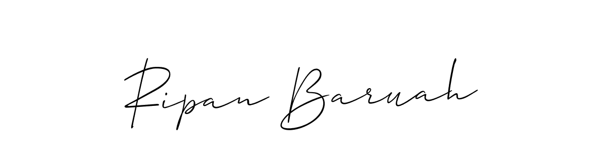 How to make Ripan Baruah signature? Allison_Script is a professional autograph style. Create handwritten signature for Ripan Baruah name. Ripan Baruah signature style 2 images and pictures png