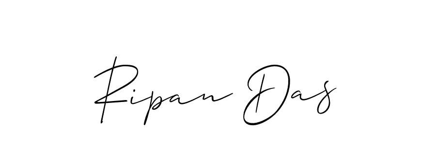 How to make Ripan Das signature? Allison_Script is a professional autograph style. Create handwritten signature for Ripan Das name. Ripan Das signature style 2 images and pictures png