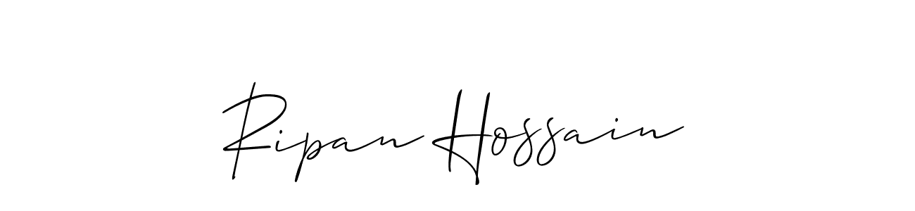 Make a short Ripan Hossain signature style. Manage your documents anywhere anytime using Allison_Script. Create and add eSignatures, submit forms, share and send files easily. Ripan Hossain signature style 2 images and pictures png