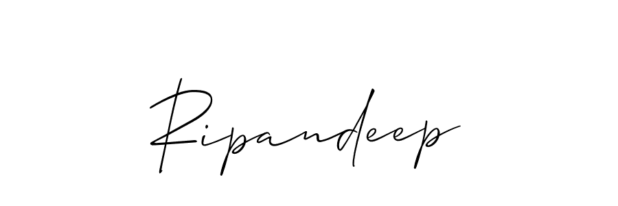 The best way (Allison_Script) to make a short signature is to pick only two or three words in your name. The name Ripandeep include a total of six letters. For converting this name. Ripandeep signature style 2 images and pictures png