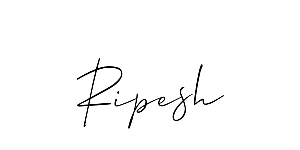 Create a beautiful signature design for name Ripesh. With this signature (Allison_Script) fonts, you can make a handwritten signature for free. Ripesh signature style 2 images and pictures png