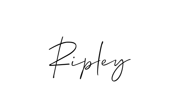 Create a beautiful signature design for name Ripley. With this signature (Allison_Script) fonts, you can make a handwritten signature for free. Ripley signature style 2 images and pictures png