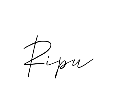 Ripu stylish signature style. Best Handwritten Sign (Allison_Script) for my name. Handwritten Signature Collection Ideas for my name Ripu. Ripu signature style 2 images and pictures png