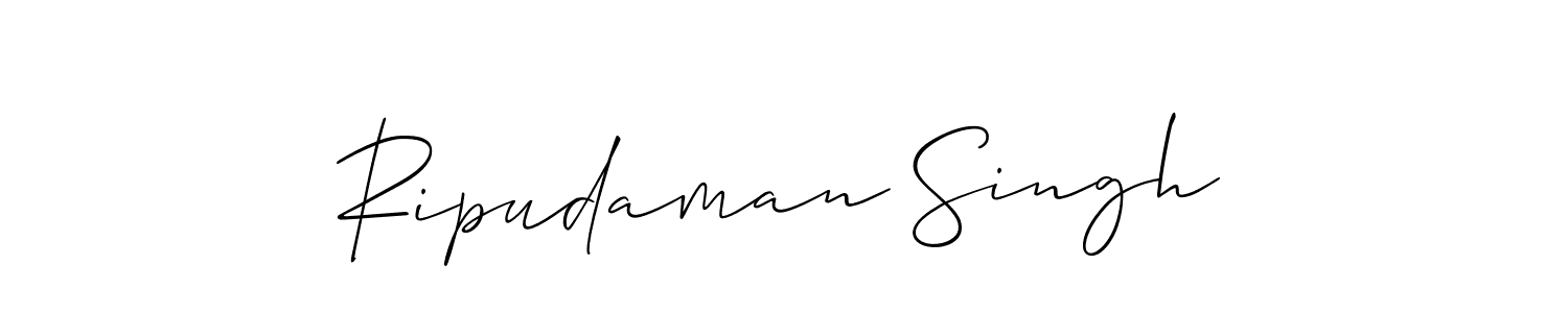 Design your own signature with our free online signature maker. With this signature software, you can create a handwritten (Allison_Script) signature for name Ripudaman Singh. Ripudaman Singh signature style 2 images and pictures png