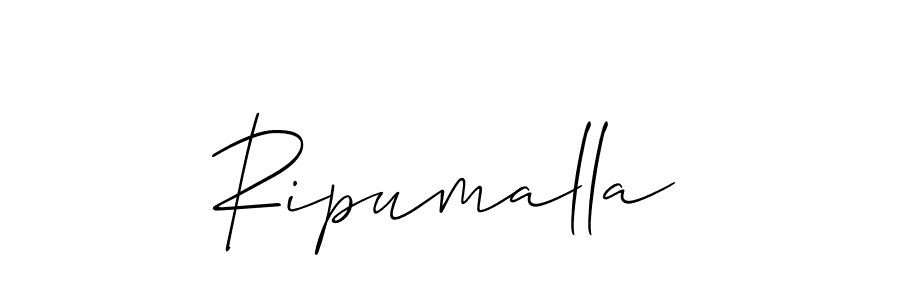 How to Draw Ripumalla signature style? Allison_Script is a latest design signature styles for name Ripumalla. Ripumalla signature style 2 images and pictures png