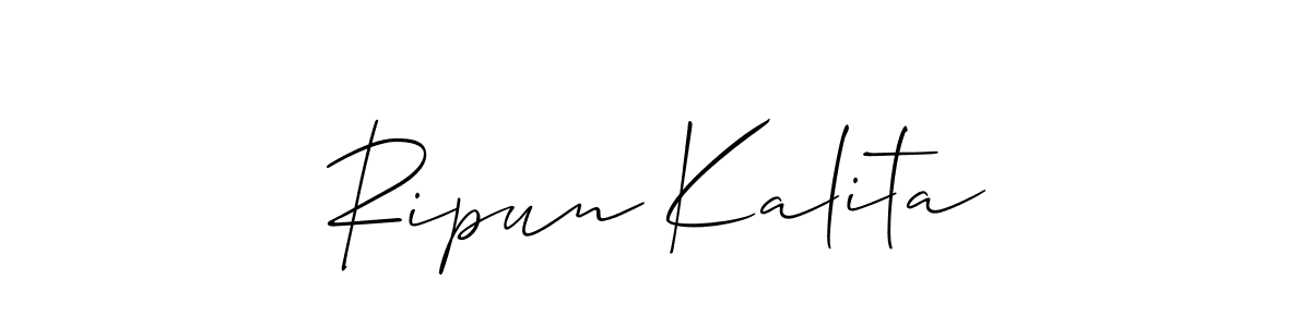 Best and Professional Signature Style for Ripun Kalita. Allison_Script Best Signature Style Collection. Ripun Kalita signature style 2 images and pictures png