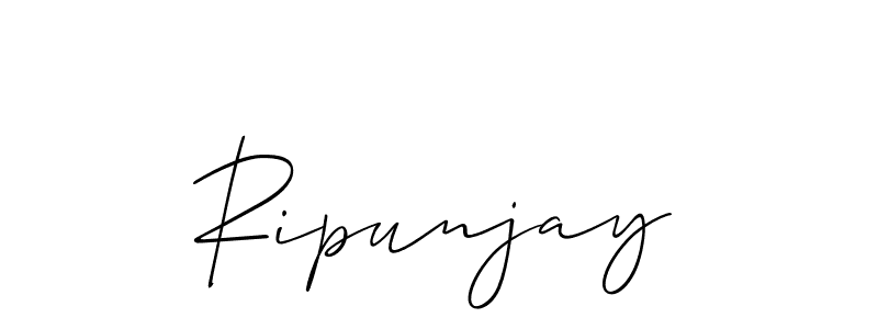 Create a beautiful signature design for name Ripunjay. With this signature (Allison_Script) fonts, you can make a handwritten signature for free. Ripunjay signature style 2 images and pictures png