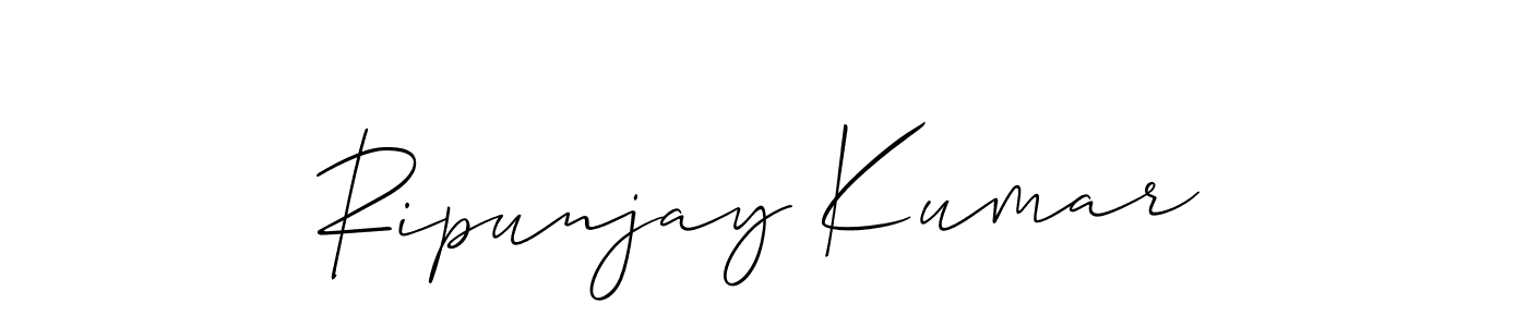 Design your own signature with our free online signature maker. With this signature software, you can create a handwritten (Allison_Script) signature for name Ripunjay Kumar. Ripunjay Kumar signature style 2 images and pictures png