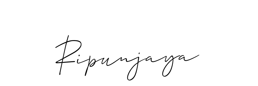 Design your own signature with our free online signature maker. With this signature software, you can create a handwritten (Allison_Script) signature for name Ripunjaya. Ripunjaya signature style 2 images and pictures png