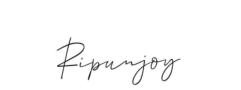 You should practise on your own different ways (Allison_Script) to write your name (Ripunjoy) in signature. don't let someone else do it for you. Ripunjoy signature style 2 images and pictures png