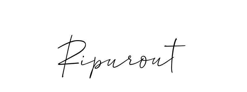 if you are searching for the best signature style for your name Ripurout. so please give up your signature search. here we have designed multiple signature styles  using Allison_Script. Ripurout signature style 2 images and pictures png