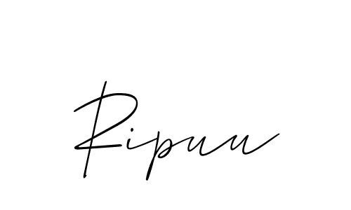 It looks lik you need a new signature style for name Ripuu. Design unique handwritten (Allison_Script) signature with our free signature maker in just a few clicks. Ripuu signature style 2 images and pictures png