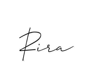 Rira stylish signature style. Best Handwritten Sign (Allison_Script) for my name. Handwritten Signature Collection Ideas for my name Rira. Rira signature style 2 images and pictures png