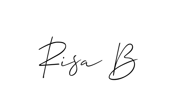 Once you've used our free online signature maker to create your best signature Allison_Script style, it's time to enjoy all of the benefits that Risa B name signing documents. Risa B signature style 2 images and pictures png