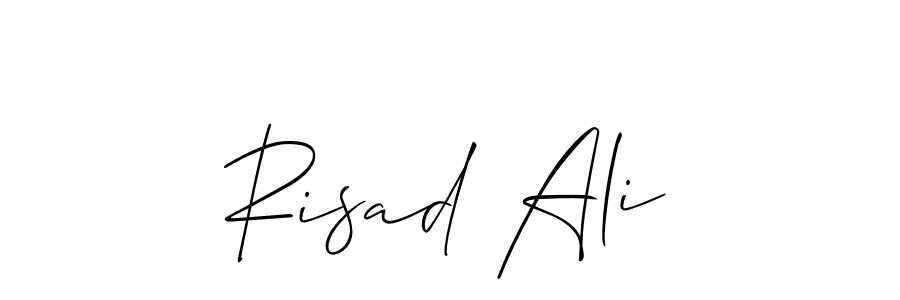 Also we have Risad Ali name is the best signature style. Create professional handwritten signature collection using Allison_Script autograph style. Risad Ali signature style 2 images and pictures png