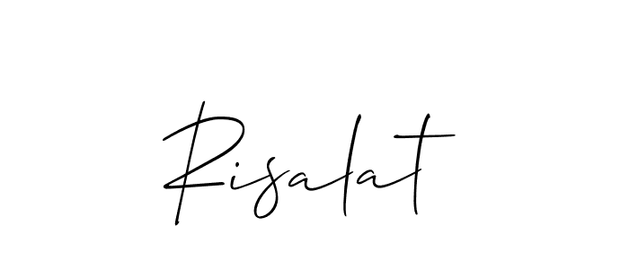 How to make Risalat name signature. Use Allison_Script style for creating short signs online. This is the latest handwritten sign. Risalat signature style 2 images and pictures png