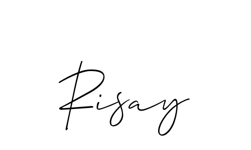 How to make Risay signature? Allison_Script is a professional autograph style. Create handwritten signature for Risay name. Risay signature style 2 images and pictures png