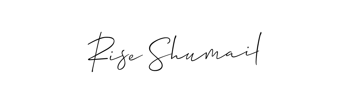 Best and Professional Signature Style for Rise Shumail. Allison_Script Best Signature Style Collection. Rise Shumail signature style 2 images and pictures png