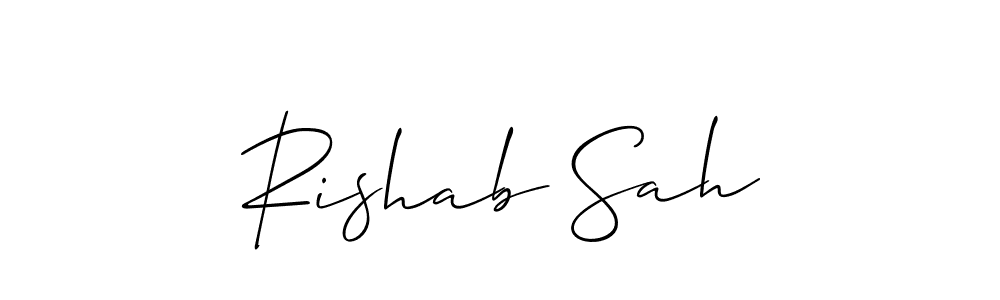 Similarly Allison_Script is the best handwritten signature design. Signature creator online .You can use it as an online autograph creator for name Rishab Sah. Rishab Sah signature style 2 images and pictures png