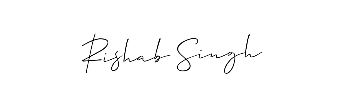 Similarly Allison_Script is the best handwritten signature design. Signature creator online .You can use it as an online autograph creator for name Rishab Singh. Rishab Singh signature style 2 images and pictures png