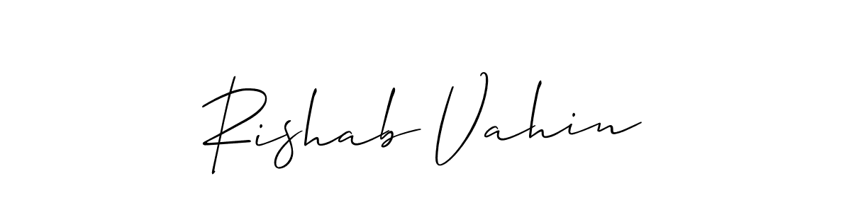 Here are the top 10 professional signature styles for the name Rishab Vahin. These are the best autograph styles you can use for your name. Rishab Vahin signature style 2 images and pictures png