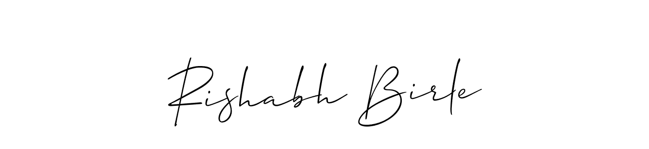 Use a signature maker to create a handwritten signature online. With this signature software, you can design (Allison_Script) your own signature for name Rishabh Birle. Rishabh Birle signature style 2 images and pictures png