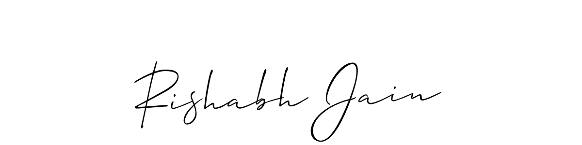 if you are searching for the best signature style for your name Rishabh Jain. so please give up your signature search. here we have designed multiple signature styles  using Allison_Script. Rishabh Jain signature style 2 images and pictures png