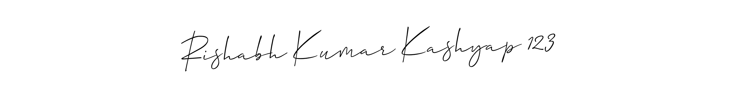 This is the best signature style for the Rishabh Kumar Kashyap 123 name. Also you like these signature font (Allison_Script). Mix name signature. Rishabh Kumar Kashyap 123 signature style 2 images and pictures png