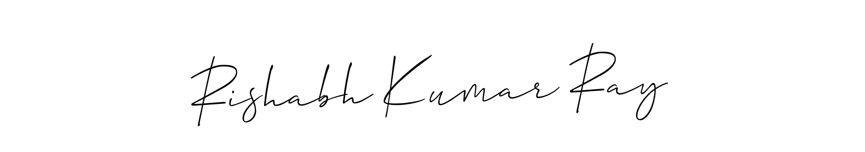 Create a beautiful signature design for name Rishabh Kumar Ray. With this signature (Allison_Script) fonts, you can make a handwritten signature for free. Rishabh Kumar Ray signature style 2 images and pictures png