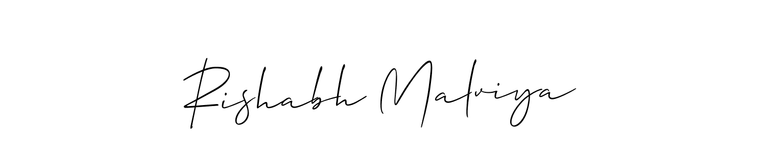 How to make Rishabh Malviya signature? Allison_Script is a professional autograph style. Create handwritten signature for Rishabh Malviya name. Rishabh Malviya signature style 2 images and pictures png