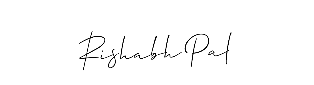 Rishabh Pal stylish signature style. Best Handwritten Sign (Allison_Script) for my name. Handwritten Signature Collection Ideas for my name Rishabh Pal. Rishabh Pal signature style 2 images and pictures png