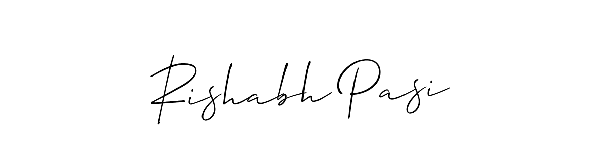 Also You can easily find your signature by using the search form. We will create Rishabh Pasi name handwritten signature images for you free of cost using Allison_Script sign style. Rishabh Pasi signature style 2 images and pictures png