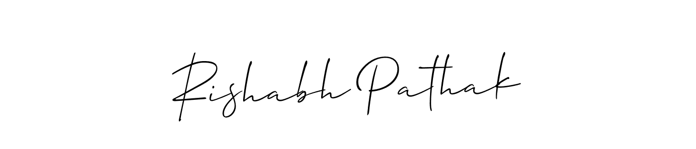 It looks lik you need a new signature style for name Rishabh Pathak. Design unique handwritten (Allison_Script) signature with our free signature maker in just a few clicks. Rishabh Pathak signature style 2 images and pictures png
