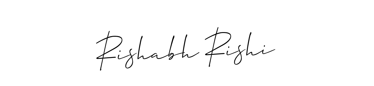 How to make Rishabh Rishi name signature. Use Allison_Script style for creating short signs online. This is the latest handwritten sign. Rishabh Rishi signature style 2 images and pictures png