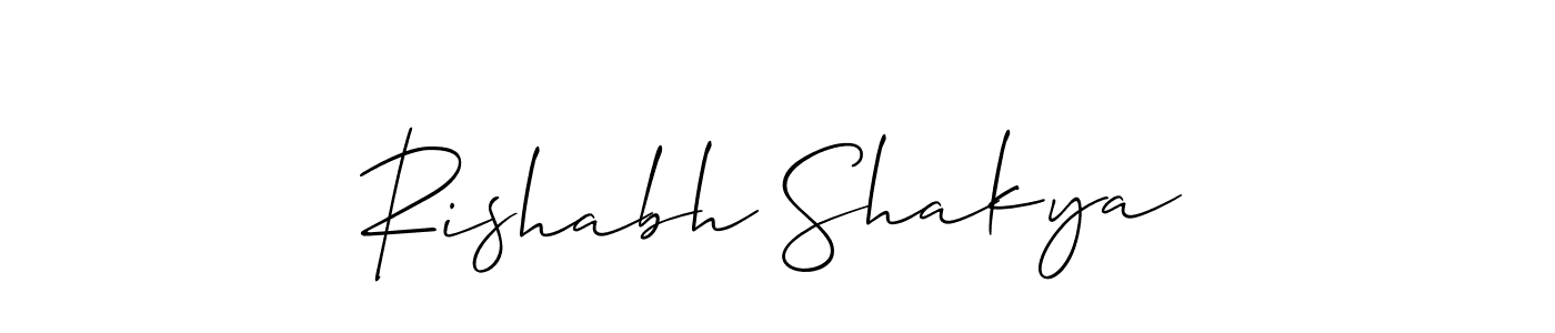 How to Draw Rishabh Shakya signature style? Allison_Script is a latest design signature styles for name Rishabh Shakya. Rishabh Shakya signature style 2 images and pictures png
