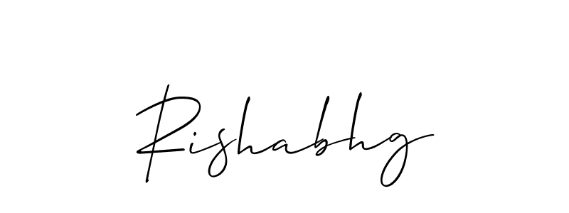 Make a beautiful signature design for name Rishabhg. Use this online signature maker to create a handwritten signature for free. Rishabhg signature style 2 images and pictures png