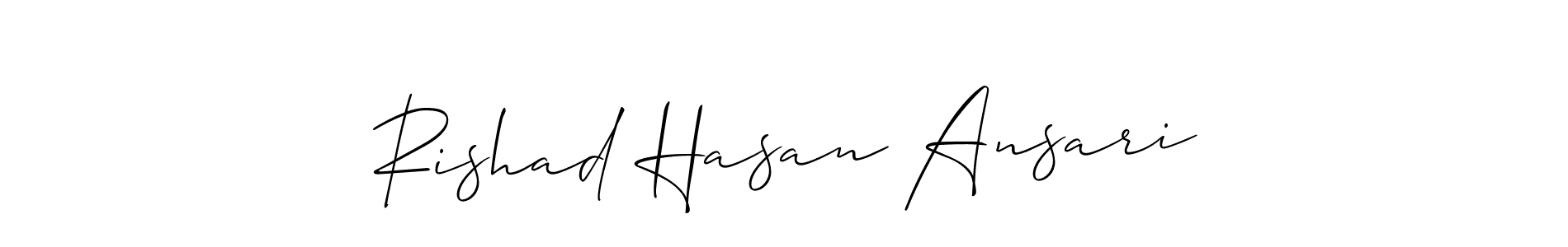 How to Draw Rishad Hasan Ansari signature style? Allison_Script is a latest design signature styles for name Rishad Hasan Ansari. Rishad Hasan Ansari signature style 2 images and pictures png