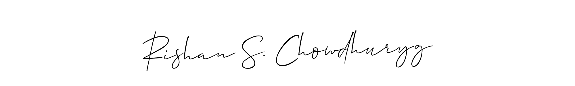 Rishan S. Chowdhuryg stylish signature style. Best Handwritten Sign (Allison_Script) for my name. Handwritten Signature Collection Ideas for my name Rishan S. Chowdhuryg. Rishan S. Chowdhuryg signature style 2 images and pictures png