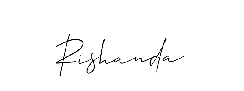 This is the best signature style for the Rishanda name. Also you like these signature font (Allison_Script). Mix name signature. Rishanda signature style 2 images and pictures png