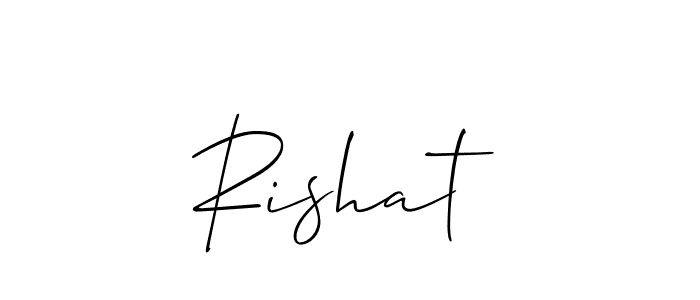 This is the best signature style for the Rishat  name. Also you like these signature font (Allison_Script). Mix name signature. Rishat  signature style 2 images and pictures png