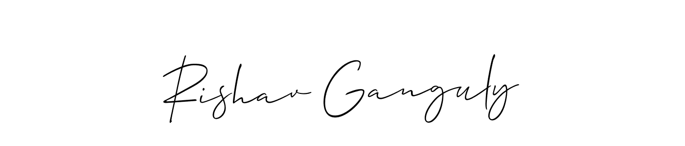 if you are searching for the best signature style for your name Rishav Ganguly. so please give up your signature search. here we have designed multiple signature styles  using Allison_Script. Rishav Ganguly signature style 2 images and pictures png