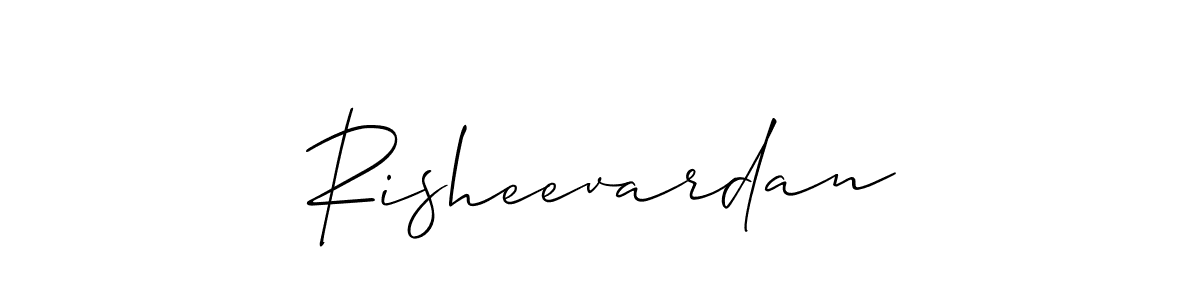 Risheevardan stylish signature style. Best Handwritten Sign (Allison_Script) for my name. Handwritten Signature Collection Ideas for my name Risheevardan. Risheevardan signature style 2 images and pictures png