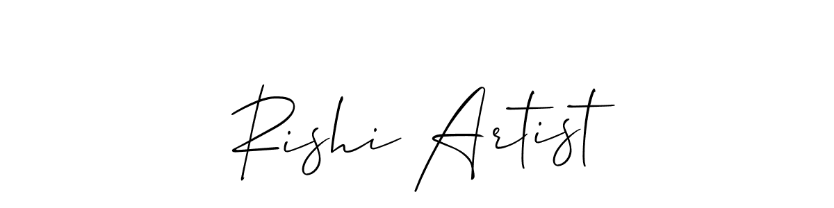 The best way (Allison_Script) to make a short signature is to pick only two or three words in your name. The name Rishi Artist include a total of six letters. For converting this name. Rishi Artist signature style 2 images and pictures png