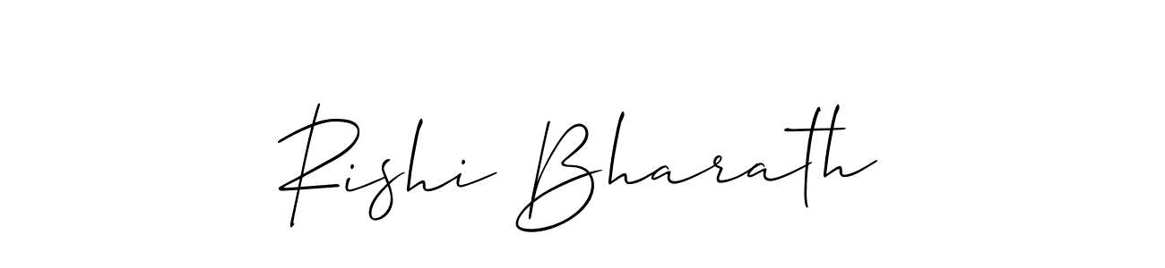 Design your own signature with our free online signature maker. With this signature software, you can create a handwritten (Allison_Script) signature for name Rishi Bharath. Rishi Bharath signature style 2 images and pictures png