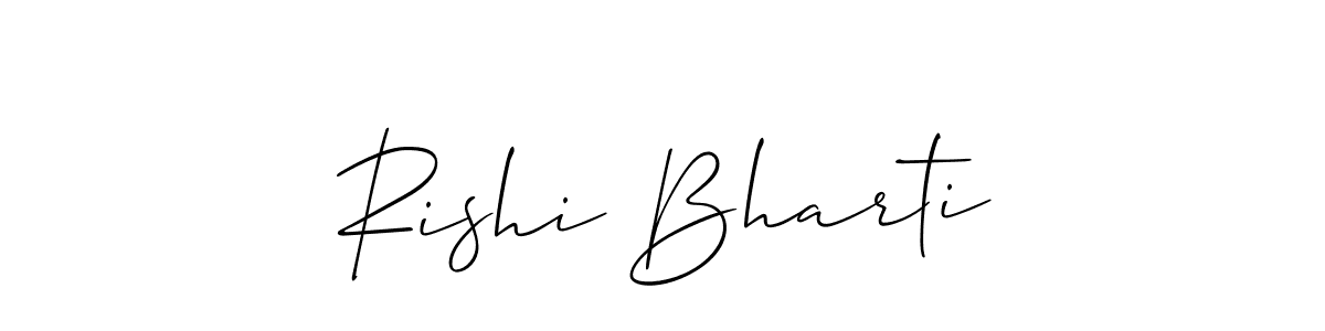 if you are searching for the best signature style for your name Rishi Bharti. so please give up your signature search. here we have designed multiple signature styles  using Allison_Script. Rishi Bharti signature style 2 images and pictures png