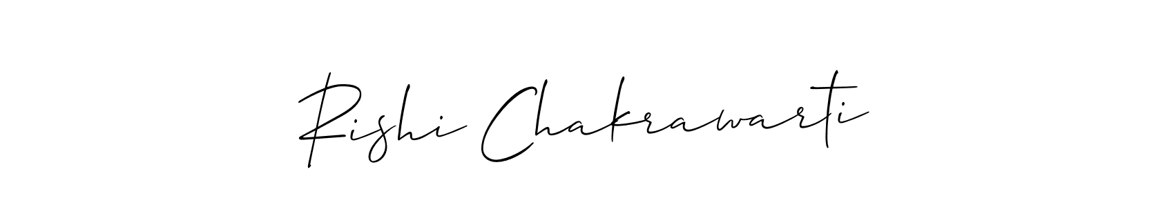 Design your own signature with our free online signature maker. With this signature software, you can create a handwritten (Allison_Script) signature for name Rishi Chakrawarti. Rishi Chakrawarti signature style 2 images and pictures png