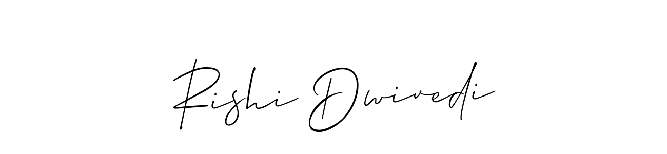 Create a beautiful signature design for name Rishi Dwivedi. With this signature (Allison_Script) fonts, you can make a handwritten signature for free. Rishi Dwivedi signature style 2 images and pictures png